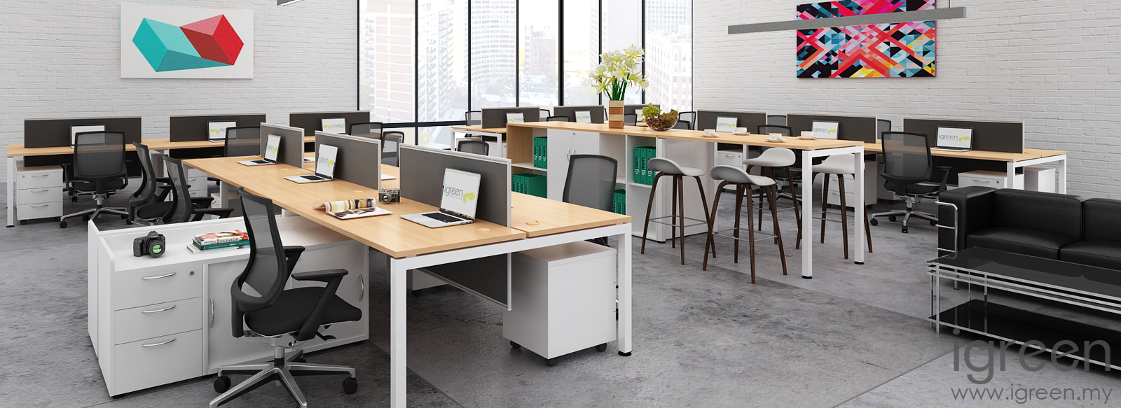 One Series Open Plan Working Environment 